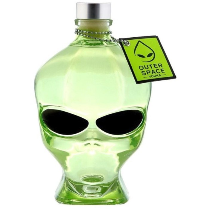 OUTER SPACE ALIEN HEAD VODKA 0.7L