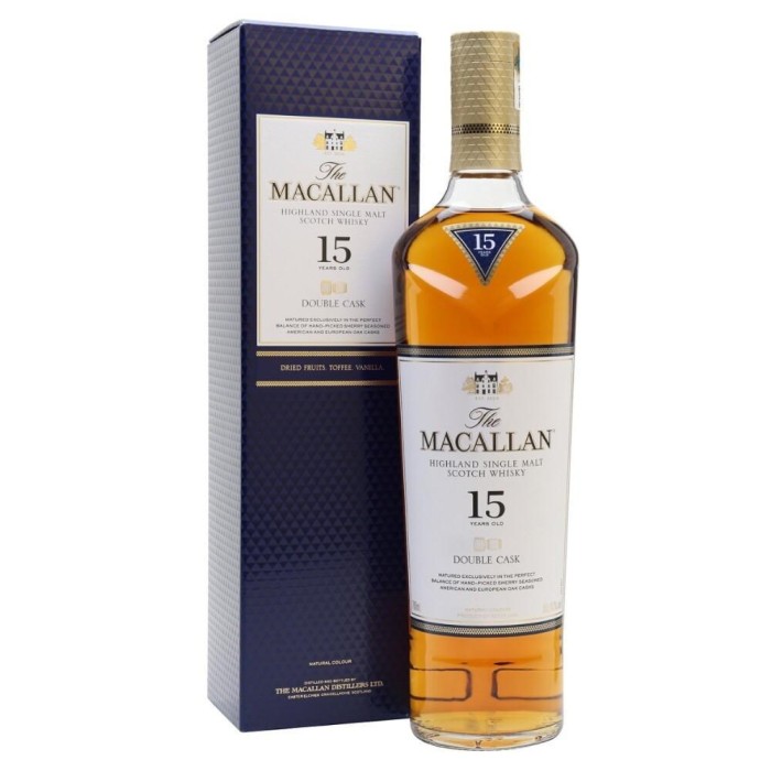 Macallan Double Cask 15 Ani Single Malt Scotch Whisky 0.7L