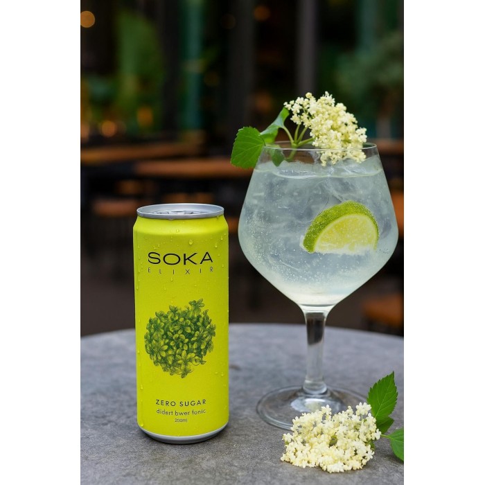 SOKA ELIXIR ELDERFLOWER TONIC 24 X 0.33L